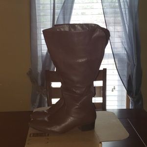 SOLD Lane Bryant Extra L Calf Brown Boots 11W/DD